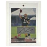2008 Topps Stadium Club Brian Brown Rookie Autograph Card Green Bay Packers