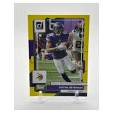 2022 Donruss Press Proof Yellow Parallel Justin Jefferson Minnesota Vikings Card