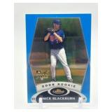 2008 Topps Finest - Nick Blackburn #129 Rookie Blue Parallel #’d 201/299 Minnesota Twins