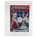 2023 Donruss Diamond Kings Red Parallel Rod Carew #’d 1525/2023 Minnesota Twins