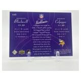 2003 Upper Deck Pros & Prospects - Daunte Culpepper and Marquel Blackwell Card #’d 989/1800 Minnesota Vikings NFL