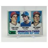 1982 Topps Kent Hrbek Lenny Faedo Tim Laudner #766 (Rookie Card)