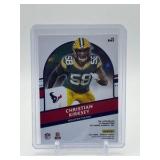 2021 Donruss Chrstian Kirksey Rookie Signature Card Orange/Red