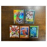 Travis Etienne Rookie Card Lot, Five Different Rookie Cards NFL