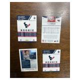 Case Keenum Rookie Card Lot, Four Rookie Cards, Former Minnesota Viking