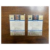 2004 Uppder Deck Rookie Exclusives 2-Card Lot, Ndudi Ebi Minnesota Timberwolves Jersey Cards, Different Color Jersey Pieces