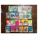 Vintage NFL Football Card Lot, 24 Cards, Lower Grade 1960’s, 1970’s