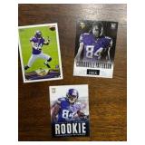 Cordarrelle Patterson Rookie Card Lot, Four Different Rookie Cards, Minnesota Vikings