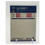 2001 Fleer Platinum C.C. Sabathia Rookie Card