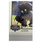 Autographed Team Issued Photo AJ Pierzynski Minnesota Twins