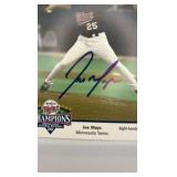 Autographed Team Issued Photo Joe Mays Minnesota Twins