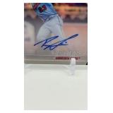 2022 Topps Stadium Club Chrome Royce Lewis Autograph Rookie Card Minnesota Twins, On Card Autograph, No Sticker