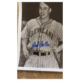 Bob Feller and Johnny Vandermeer Autographed 8x10 Baseball Pictur With Cerification Certificate