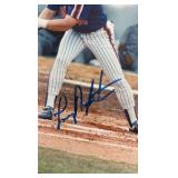 Lenny Dykstra Autographed 8x10 Baseball Picture Autograph Slightly Smudged