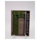1977 Topps Dave Winfield San Diego Padres Minnesota Native and MLb Hall of Famer