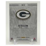 2020 Panini Illusions Gold AJ Dillon Rookie Card Green Bay Packers Serial #’d 107/499