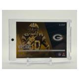 2018 Absolute Football Jamaal Williams Tools of the Trade Player Used Jersey and Football Skin Card Serial #’d 12/99 Green Bay Packers