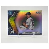 2022 Bowman - Chrome Bowman Scouts Top 100 Jordan Balazovic Rookie Card Minnesota Twins