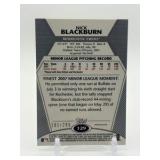 2008 Topps Finest - Nick Blackburn #129 Rookie Blue Parallel #’d 201/299 Minnesota Twins