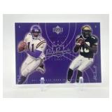 2003 Upper Deck Pros & Prospects - Daunte Culpepper and Marquel Blackwell Card #’d 989/1800 Minnesota Vikings NFL