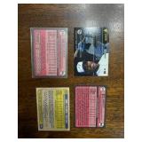 Baseball Star Rookie Card Lot, Four Cards, Mark Grace, Carlos Delgado, Will Clark and Jim Abbott Rookie Cards