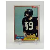 1981 Topps - Jack Ham NFL Hall of Fame and Pittsburgh Steelers Legend