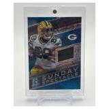 2018 Panini Spectra - Sunday Spectacle Ty Montgomery #6 Neon Blue Prizm /99 Jersey Card