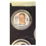 Minnesota Twins Coin Team Set, Rare Colorized Minnesota Star Quarters Featuring Joe Mauer, Justin Morneau, Ron Gardenhire, Johan Santana and Torii Hunter, Comes With Original Plastic Cases and Origina