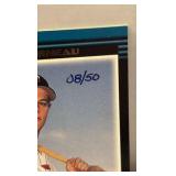 2002 Bowman Autographed Justin Morneau Rookie Card Serial #’d 08/50 Rare On Card Auto Minnesota Twins