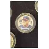 Minnesota Twins Coin Team Set, Rare Colorized Minnesota Star Quarters Featuring Joe Mauer, Justin Morneau, Ron Gardenhire, Johan Santana and Torii Hunter, Comes With Original Plastic Cases and Origina