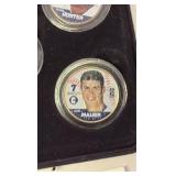 Minnesota Twins Coin Team Set, Rare Colorized Minnesota Star Quarters Featuring Joe Mauer, Justin Morneau, Ron Gardenhire, Johan Santana and Torii Hunter, Comes With Original Plastic Cases and Origina