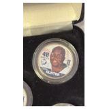 Minnesota Twins Coin Team Set, Rare Colorized Minnesota Star Quarters Featuring Joe Mauer, Justin Morneau, Ron Gardenhire, Johan Santana and Torii Hunter, Comes With Original Plastic Cases and Origina