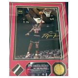Michael Jordan Game-Used Net From 2003 NBA All-Star Game Limited Edition /150 Michael Jordan Framed Upper Deck Photo and Medallion w/COA