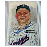 Harmon Killebrew Autographed 1985 Perez Steele Limited Edition /10,000 Post Card Minnesota Twins Baseball