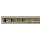 1963 Minnesota Twins Ruler Schedule by Minneapolis Tribune Star Vintage Baseball