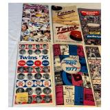 (9) Minnesota Twins Vintage Media Guides - 1976-1984