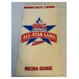 1985 All-Star Game Minnesota Twins Vintage Media Guide