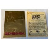 Michael Jordan Gems of the NBA 23 kt Gold Limited Edition 1997 Basketball Card