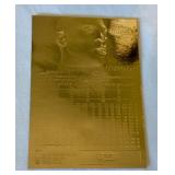 Michael Jordan Gems of the NBA 23 kt Gold Limited Edition 1997 Basketball Card