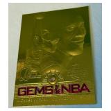 Michael Jordan Gems of the NBA 1997 Flair Showcase Legacy Collection Limited Edition 23 kt Gold Basketball Card