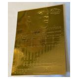 Michael Jordan Gems of the NBA 1997 Flair Showcase Legacy Collection Limited Edition 23 kt Gold Basketball Card