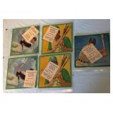 (5) 1964 Auravision Record Cards - Allison, Gentile, Ward Vintage Baseball