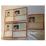 (5) 1964 Auravision Record Cards - Allison, Gentile, Ward Vintage Baseball