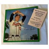 Warren Spahn 1964 Auravision Vintage Baseball Record Card
