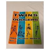 Minnesota Twins vs. Los Angeles Dodgers 1965 World Series Program - Vintage Baseball