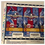 2002 World Series Minnesota Twins Phantom Ticket Sheet - Baseball