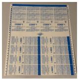 2002 World Series Minnesota Twins Phantom Ticket Sheet - Baseball