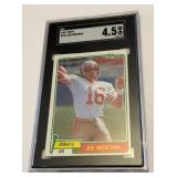 Joe Montana RC SGC Graded 4.5 1981 Topps #216 Vintage Football Card