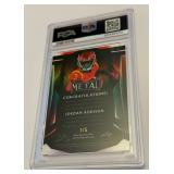 Jordan Addison Auto Pop 1! /5 PSA Gem Mint 10 2023 Leaf Metal Portrait Auto-Purple #PAJA1 Numbered 1/5 Football Card