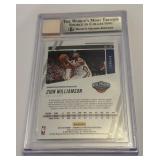 Zion Williamson 2017 Warm Up Shooting Shirt RC Beckett 2019-20 Chronicles Prestige #60 Rookie Basketball Card